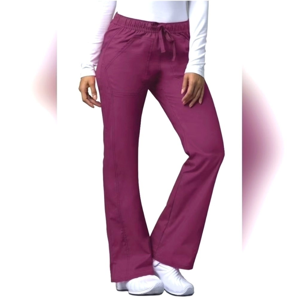 NWOT, Dickies EDS Signature Scrub Pants, Low Rise, Straight Leg Drawstring, Pink